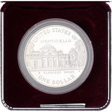 États-Unis, 1 Dollar, Thomas Jefferson, 1993, San Francisco, BE, Argent, FDC