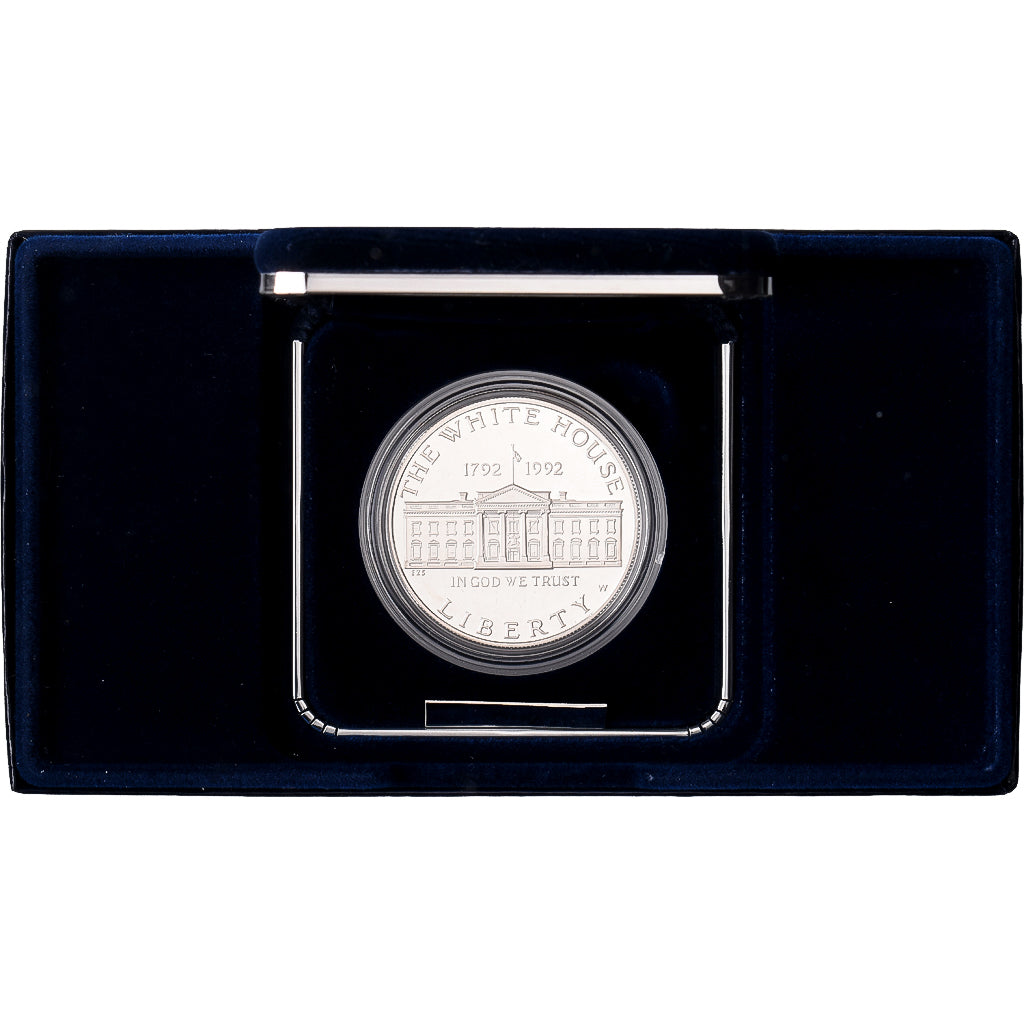 USA, 1 Dollar, White House, 1992, San Francisco, Proof, Srebro, MS(65-70)