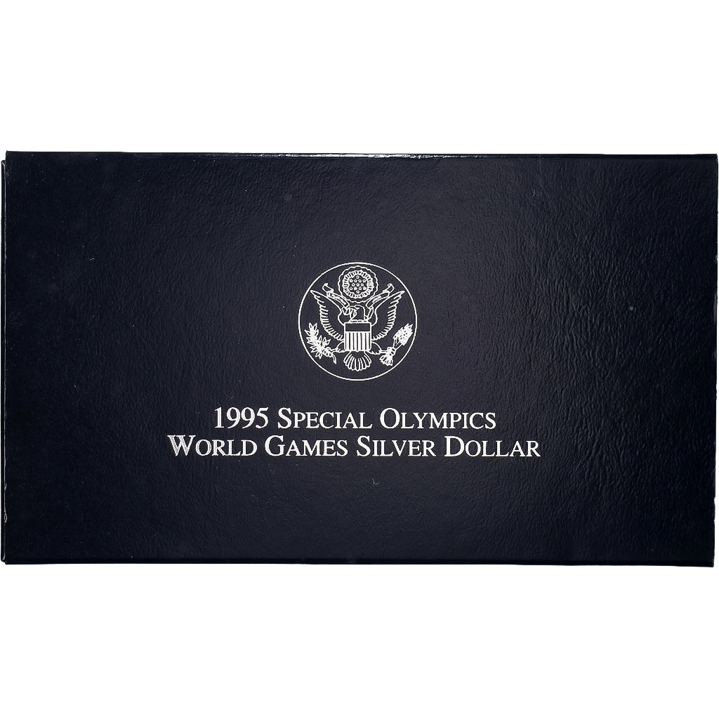 USA, 1 Dollar, Special Olympics World Games, 1995, Philadelphia, Proof, Srebro