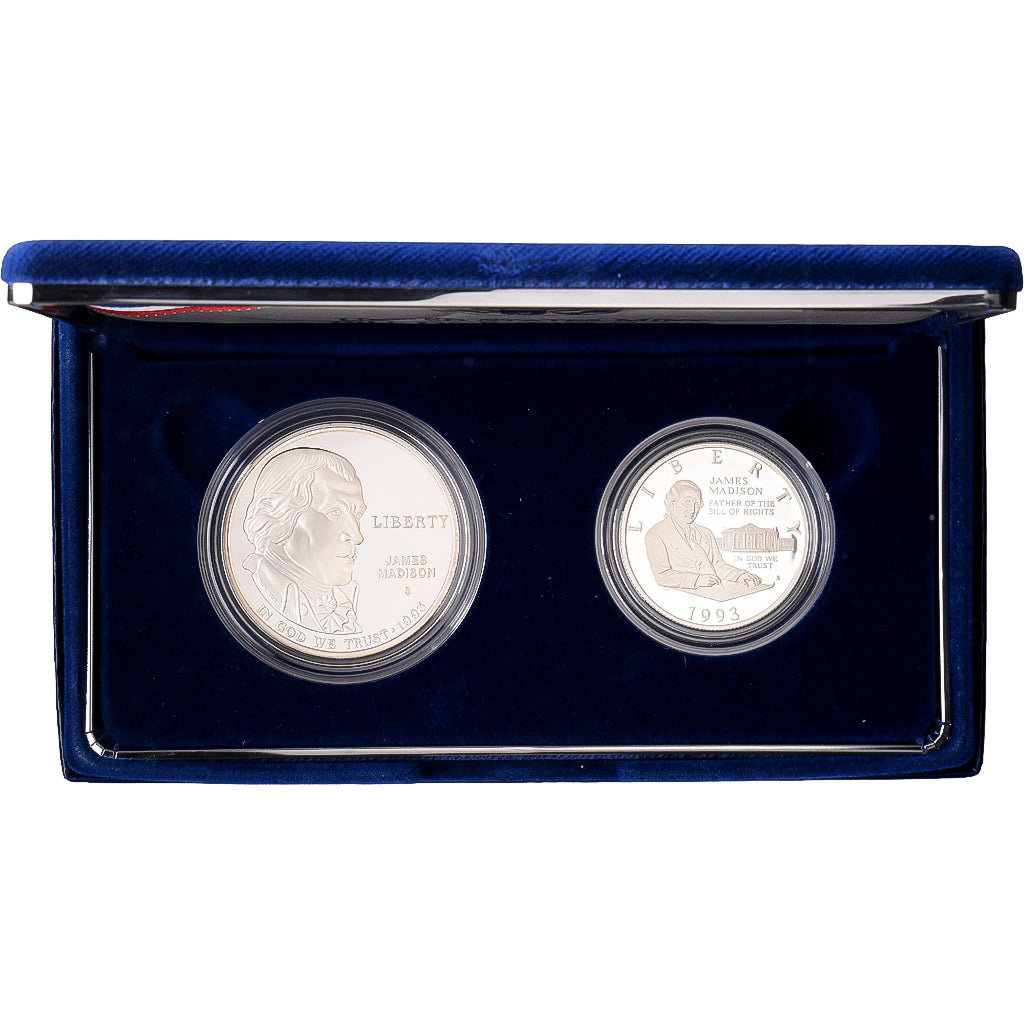 Vereinigte Staaten, 1$ + 1/2$, Bill of Rights, 1993, San Francisco, PP, Silber