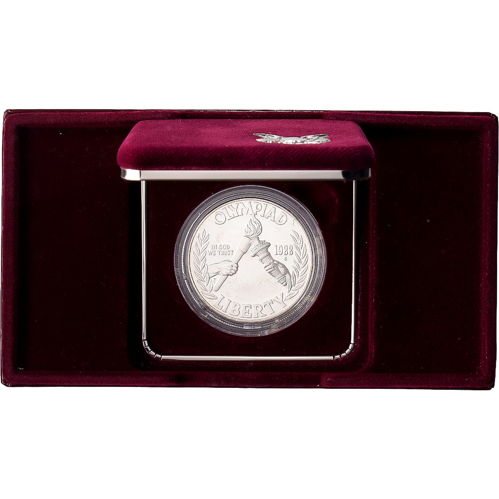 United States, 1 Dollar, Olympiades, 1988, San Francisco, Proof, Silver