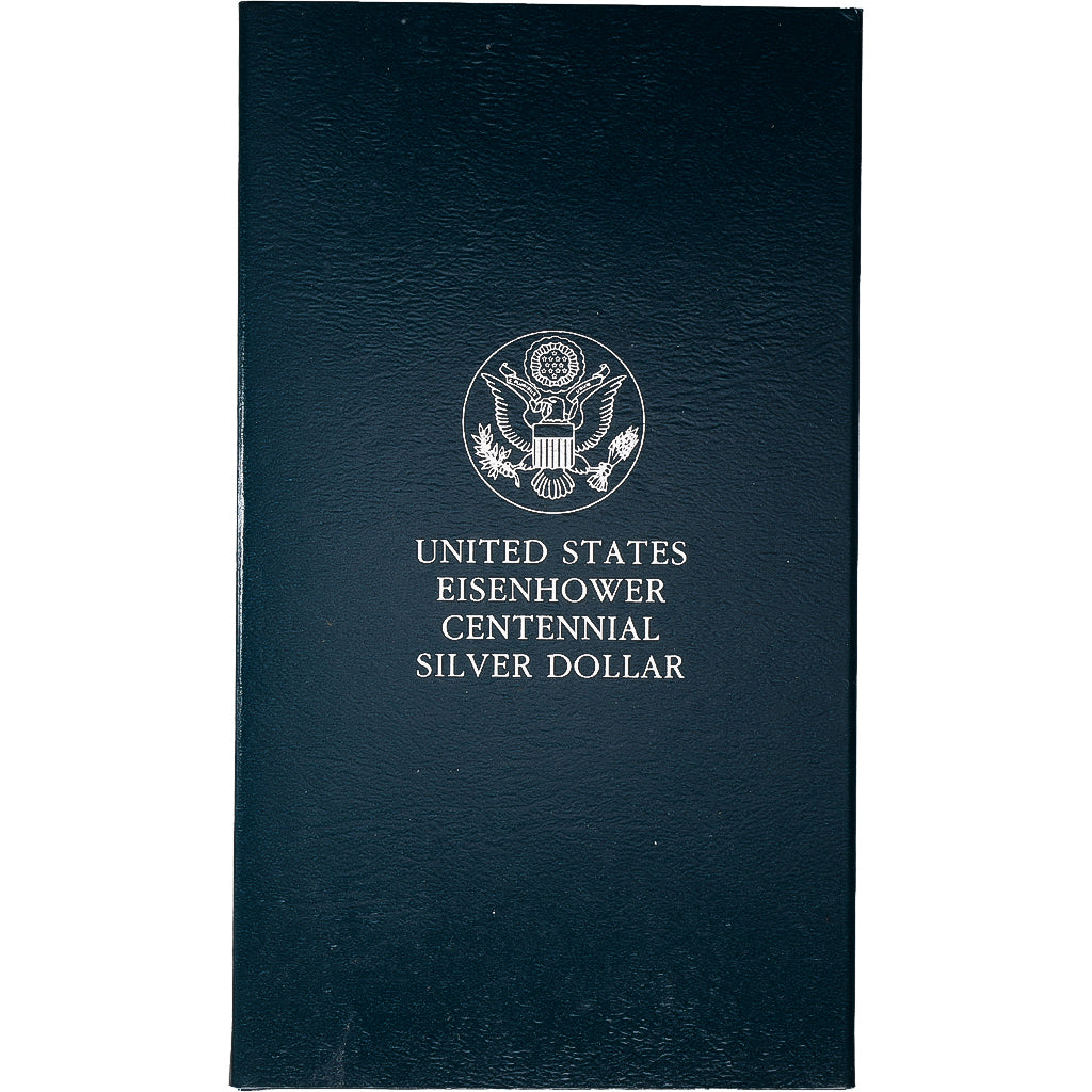 United States, 1 Dollar, Eisenhower centennial, 1990, Philadelphia, Proof