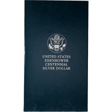 Estados Unidos, 1 Dollar, Eisenhower centennial, 1990, Philadelphia, Prueba