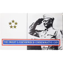 Marshall Eilanden, 5 Dollars, Dwight D.  Eisenhower, 1990, Proof, Cupro-nikkel