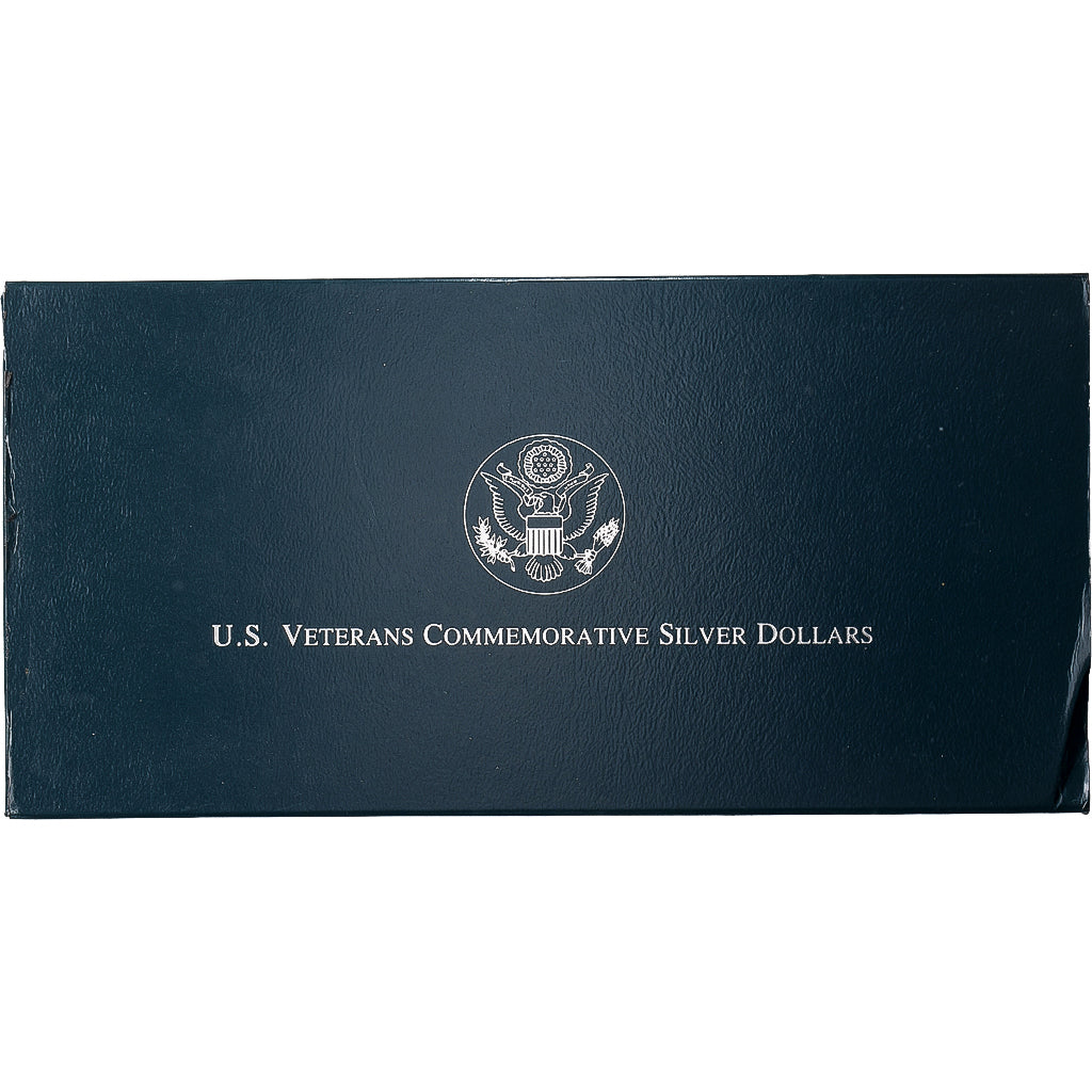 United States, Set 3x 1 Dollar, U.S Veterans, 1994, Philadelphia, Proof, Silver