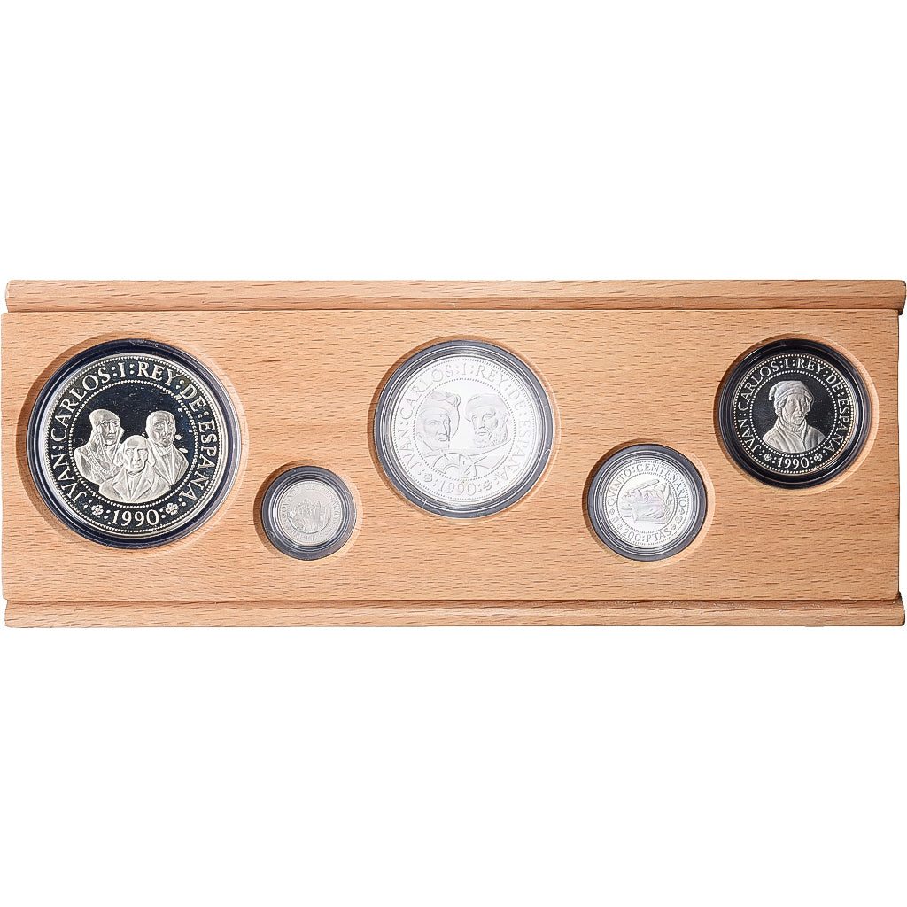 Spanien, Set 100 - 5000 Pesetas, 5th Centennial, Discovery of America, 1990