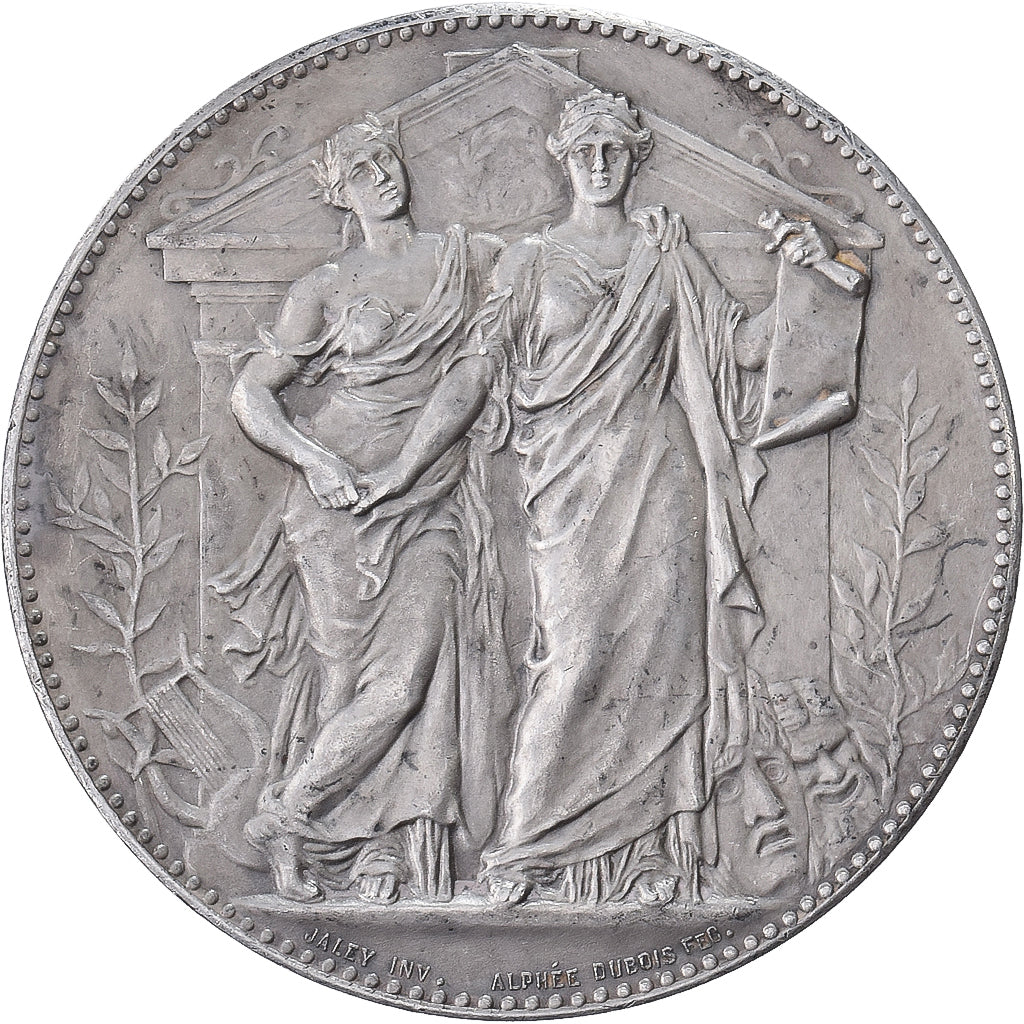 France, Médaille, Société des auteurs compositeurs dramatiques, 1879, Argent