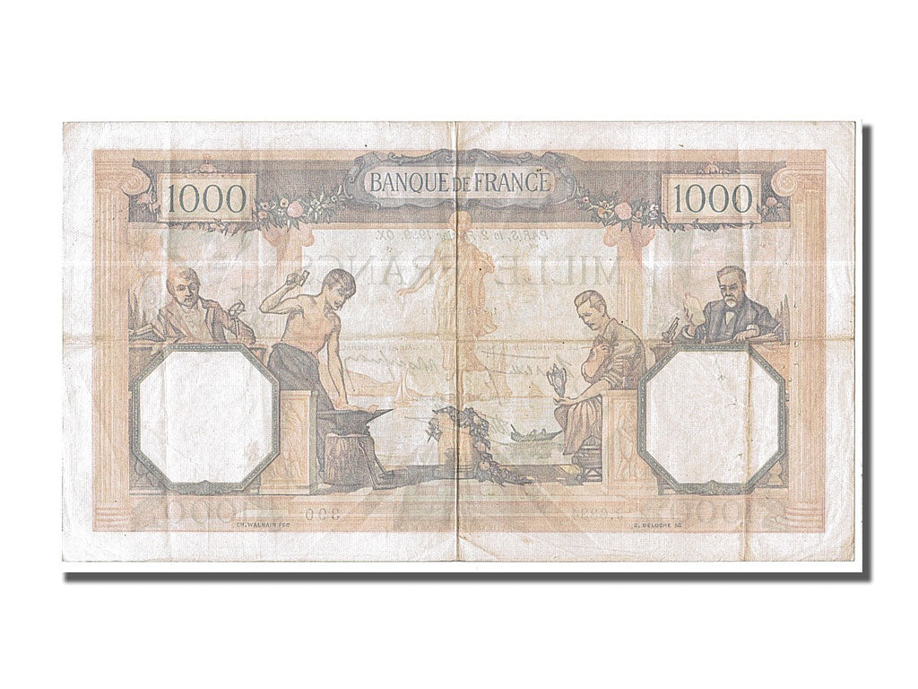 Billet, France, 500 Francs, 1 000 F 1927-1940 ''Cérès et Mercure'', 1939
