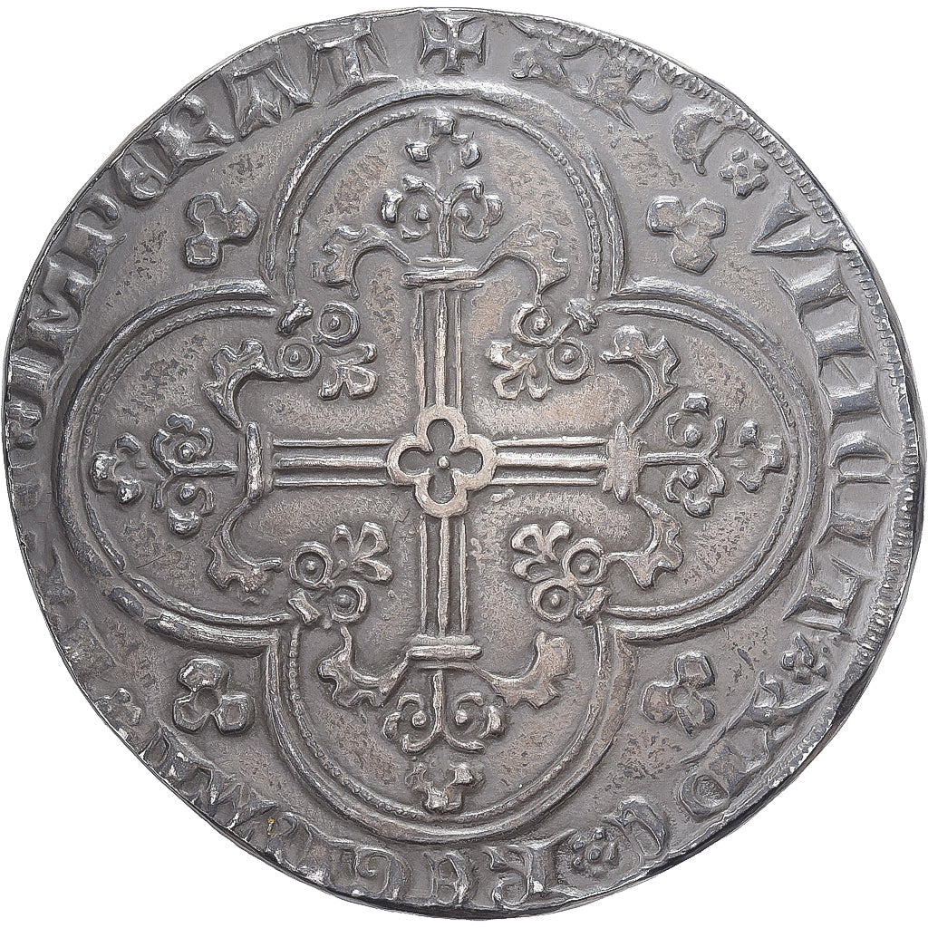 France, Medal, Reproduction du Franc à Cheval, Jean II le Bon, 1988, Silver