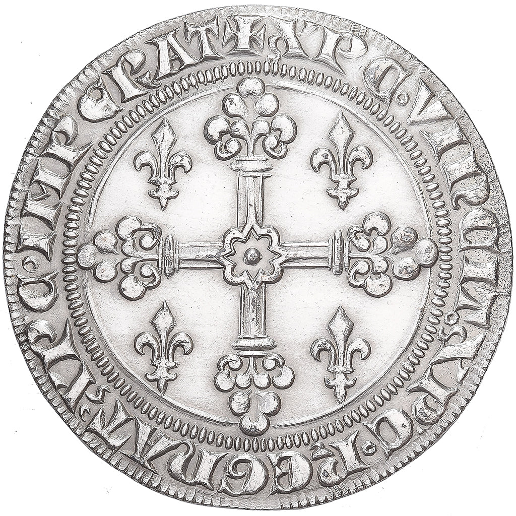 France, Médaille, Reproduction de l'Ecu d'Or de Saint Louis, Argent, SUP+
