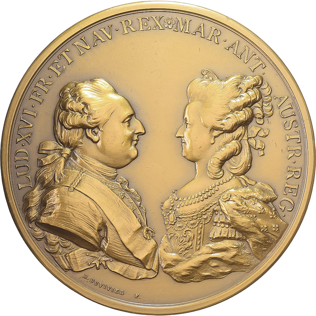 France, Medal, Louis XVI & Marie-Antoinette, Naissance du Dauphin, 1781, Bronze