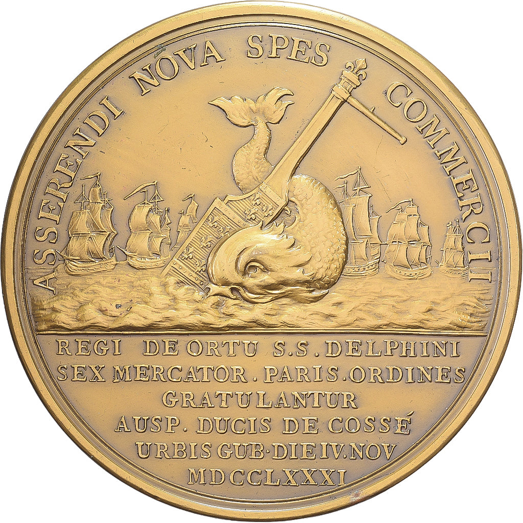 France, Medal, Louis XVI & Marie-Antoinette, Naissance du Dauphin, 1781, Bronze