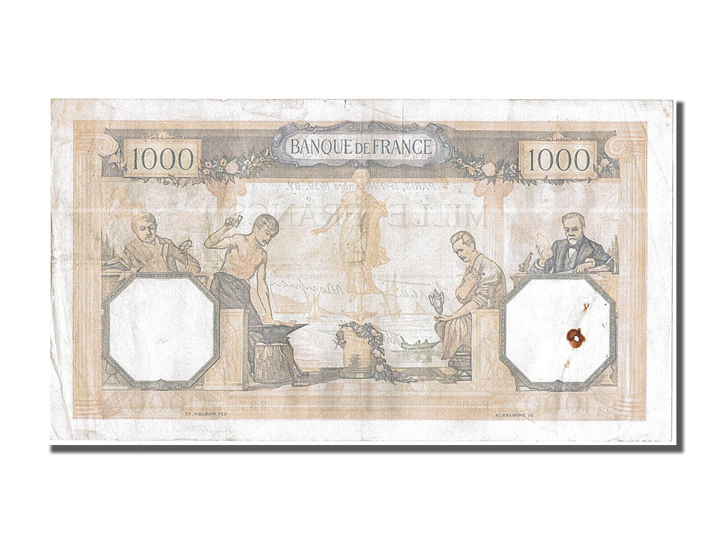 Banknot, Francja, 500 Francs, Cérès et Mercure, 1939, 1939-11-02, AU(50-53)