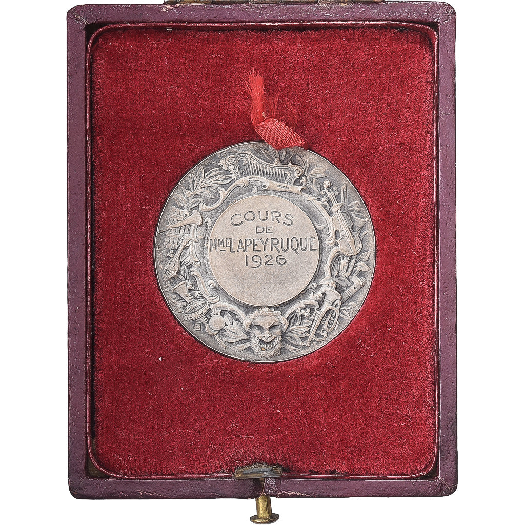 Francja, medal, La Musique, 1926, Srebro, Rasumny, MS(63)