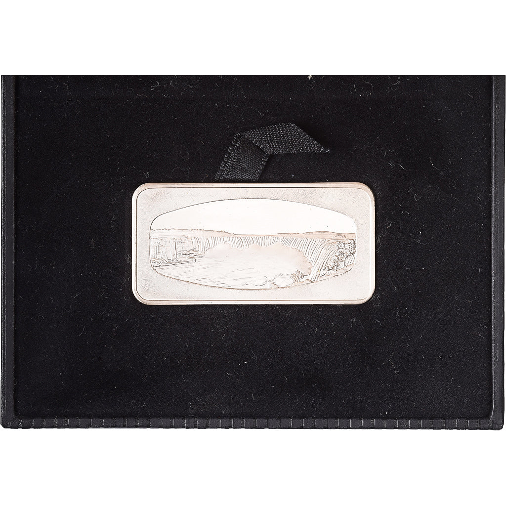 Singapur, Ingot, Singapore Airlines, Niagara Falls, Zilver, Proof, FDC