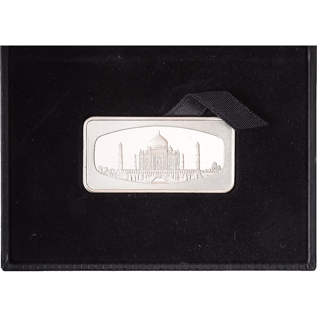 Singapur, Ingot, Singapore Airlines, Taj Mahal, Zilver, Proof, FDC