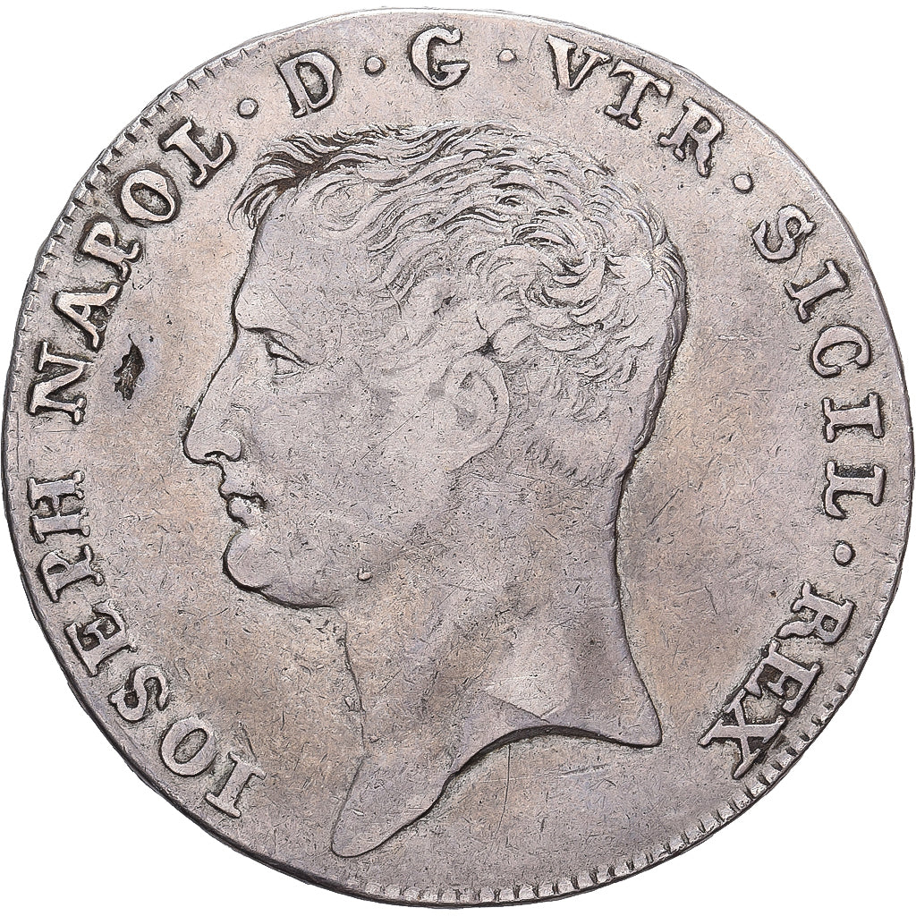 Kingdom of Naples, Giuseppe Napoleone I, 120 Grana, 1807, Naples, Argento, MB+