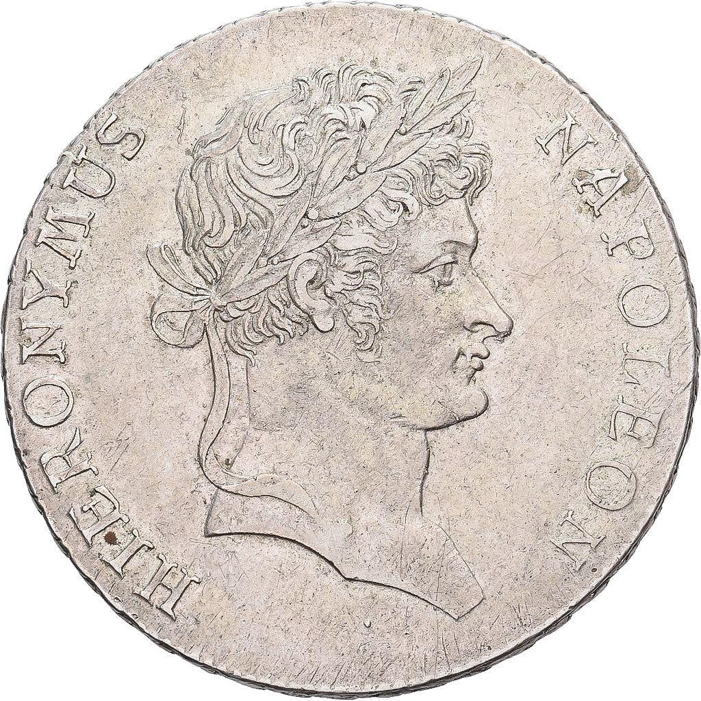 Kingdom of Westphalia, Hyeronimus Napoleon, Thaler, 1810, Clausthal, Zilver, ZF+