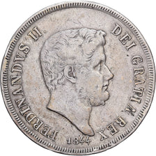 Royaume des Deux-Siciles, Ferdinando II, 120 Grana, 1844, Naples, Argent, TB+
