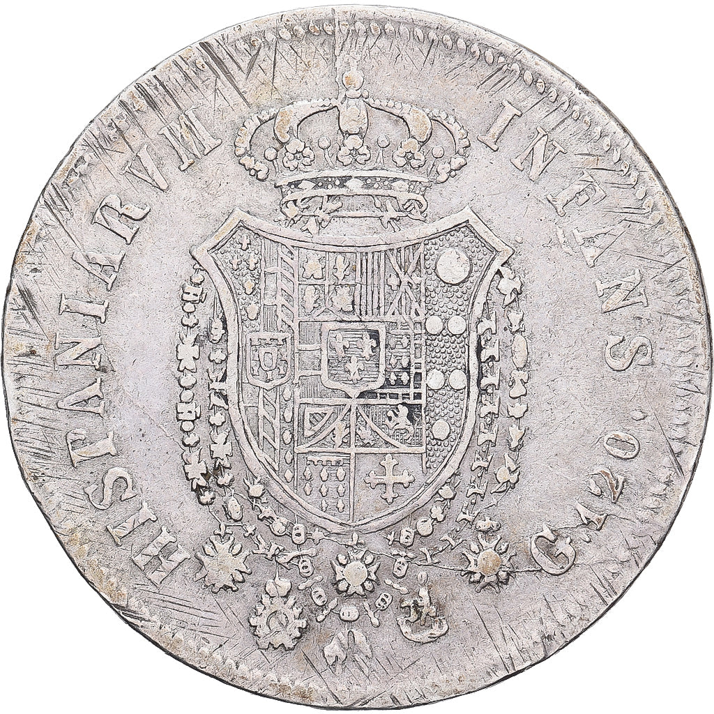 Kingdom of the Two Sicilies, Ferdinand I, 120 Grana, 1818, Naples, Small head