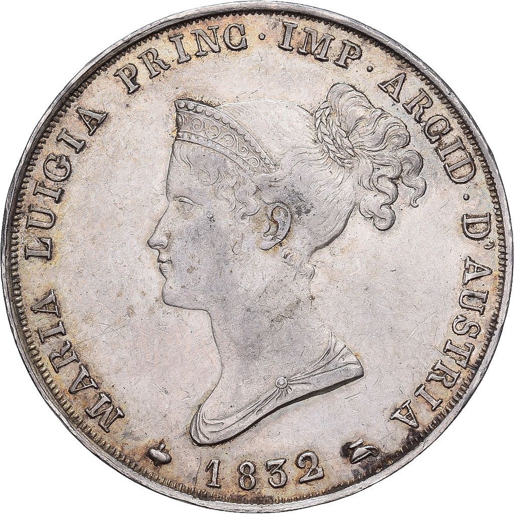 Duchy of Parma and Piacenza, Maria Luigia, 5 Lire, 1832/15, Milan, Srebro