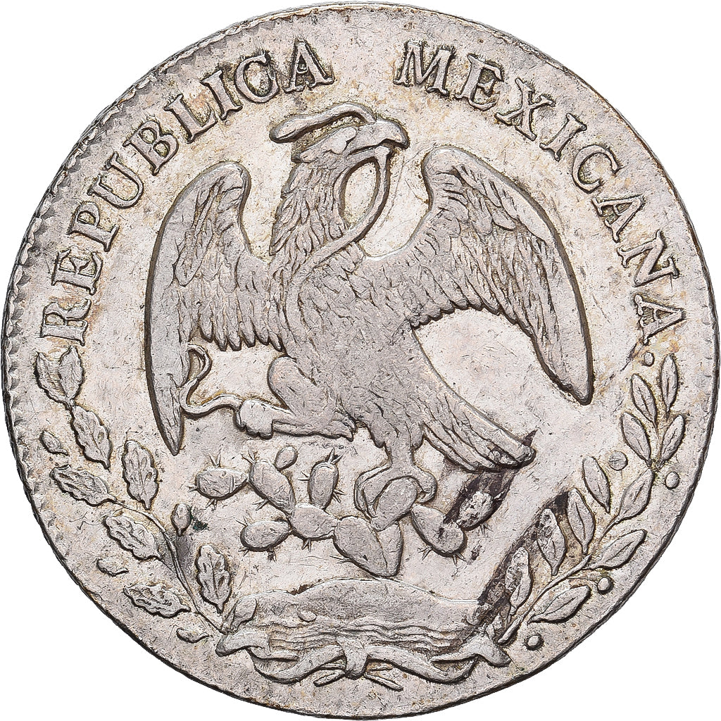 Mexico, 8 Reales, 1860/59, Mexico City, Zilver, ZF+