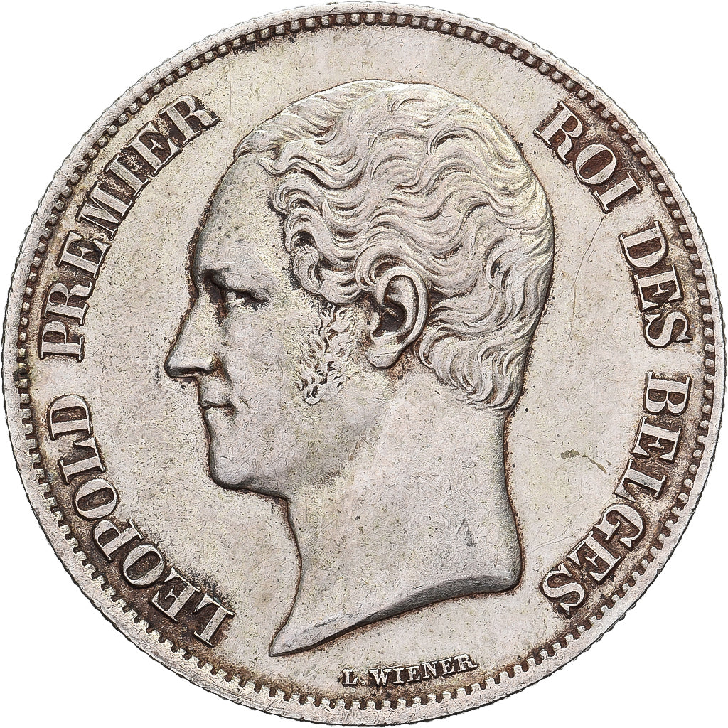 Belgium, Leopold I, 2-1/2 Francs, 1848, Brussels, Silver, AU(50-53)