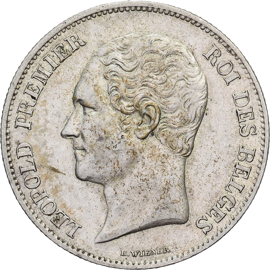 Belgium, Leopold I, 2-1/2 Francs, 1848, Brussels, Silver, AU(50-53)