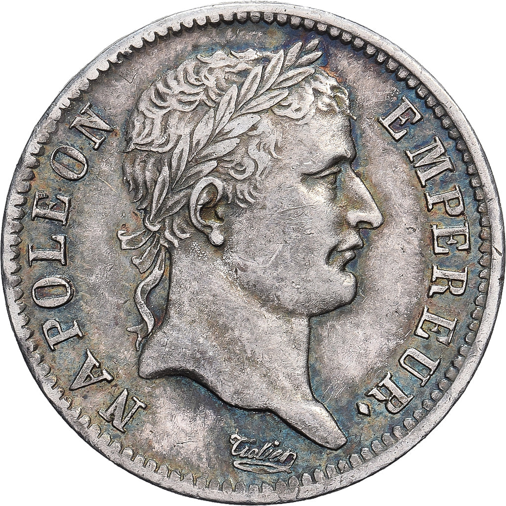 Francia, Napoleon I, 1 Franc, 1808, Paris, Argento, BB+, Gadoury:446