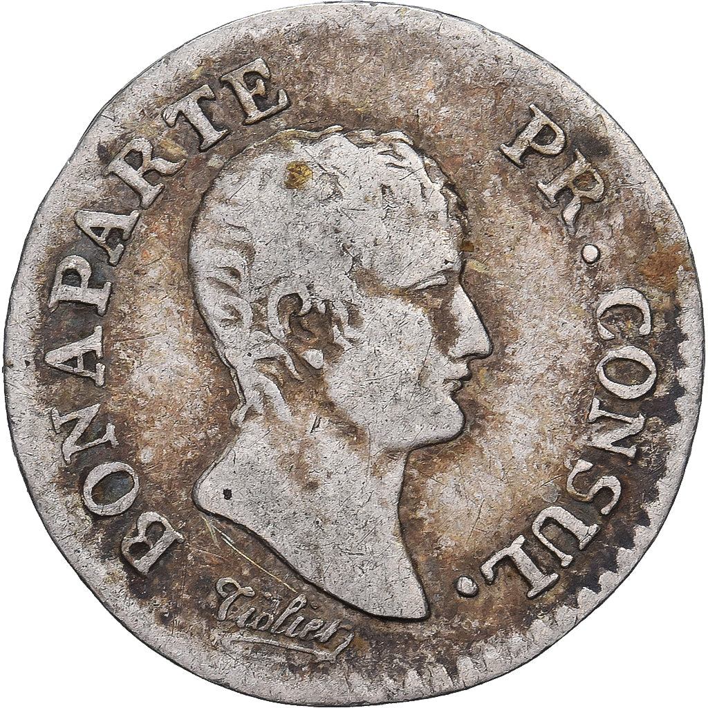 Frankrijk, Napoléon Bonaparte, Quart, An 12, Paris, Zilver, FR, Gadoury:346