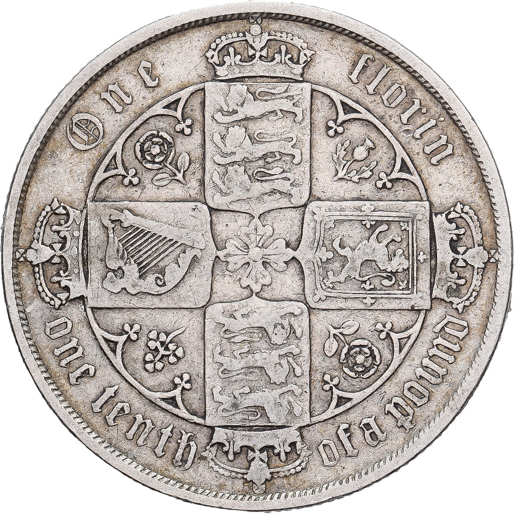 Großbritannien, Victoria, Florin, 1883, London, Silber, S