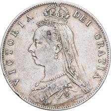 Great Britain, Victoria, 1/2 Crown, 1890, London, Silver, EF(40-45)