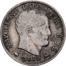 Kingdom of Italy, Napoleon I, 5 Soldi, 1810, Milan, Zilver, FR