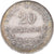 Kingdom of Italy, Vittorio Emanuele II, 20 Centesimi, 1863, Torino, Silber, VZ