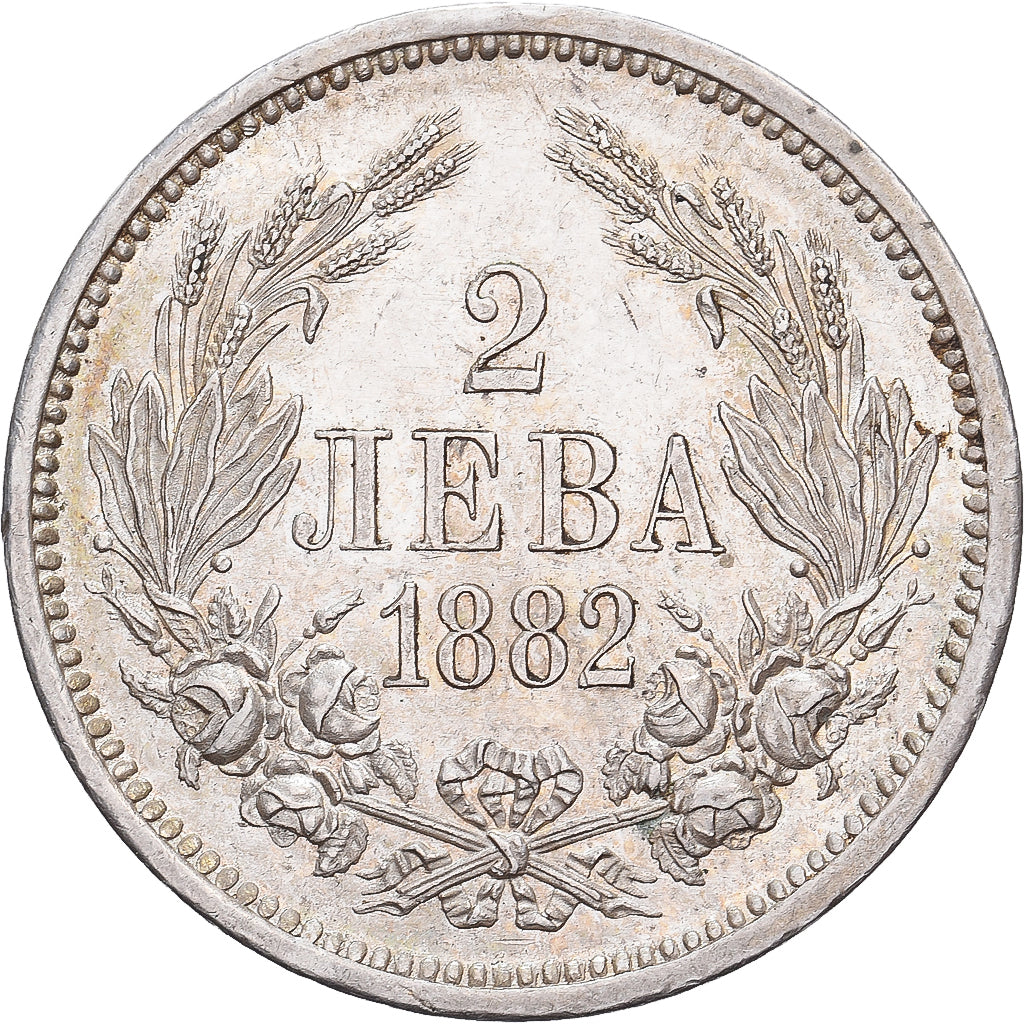 Bulgarien, Alexander  I, 2 Leva, 1882, Silber, VZ