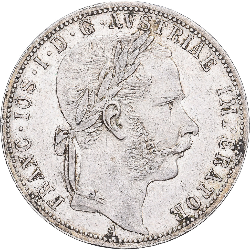 Austria, Franz Joseph I, 1 Florin, 1867, Vienna, Srebro, AU(50-53)