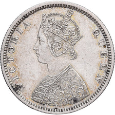 Índia-Britânica, Victoria, 1/2 Rupee, 1874, Prata, AU(50-53)