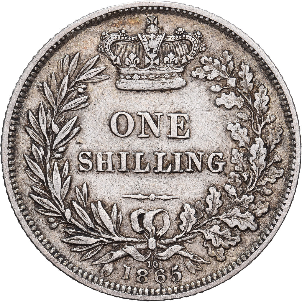 Großbritannien, Victoria, 1 Shilling, 1865, London, Silber, SS