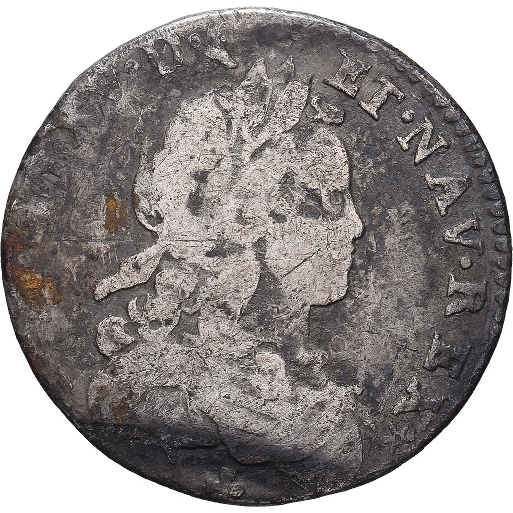 France, Louis XV, 1/12 Ecu de France, 1721, Caen, Argent, B+