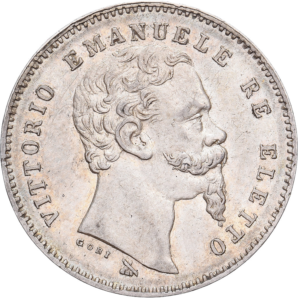 Provisional Government of Tuscany, Vittorio Emanuele II, 1 Lira, 1860, Firenze