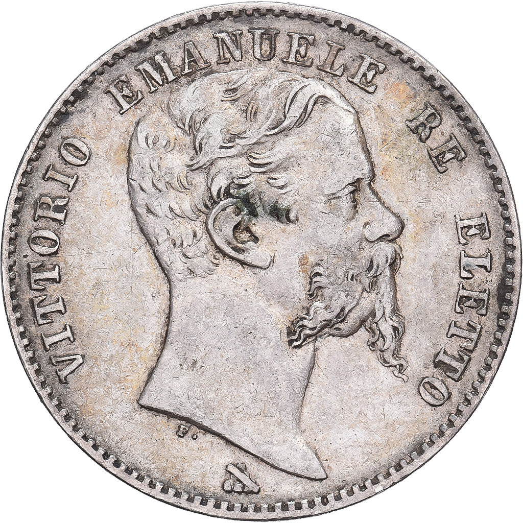 Provisional Government of Tuscany, Vittorio Emanuele II, 2 Lire, 1860, Firenze