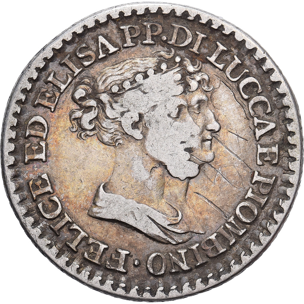 Principality of Lucca and Piombino, Felix & Elisa, 1 Franco, 1808, Firenze
