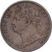 Gran Bretagna, George IV, 1 Farthing, 1823, London, Rame, MB+