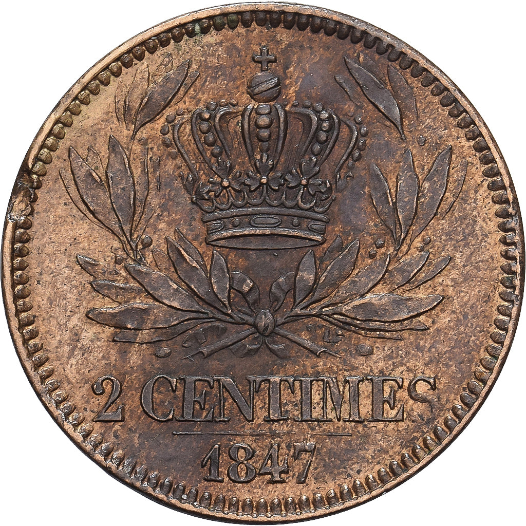 France, Louis-Philippe Ier, 2 Centimes, 1847, Paris, Essai, Bronze, SUP+