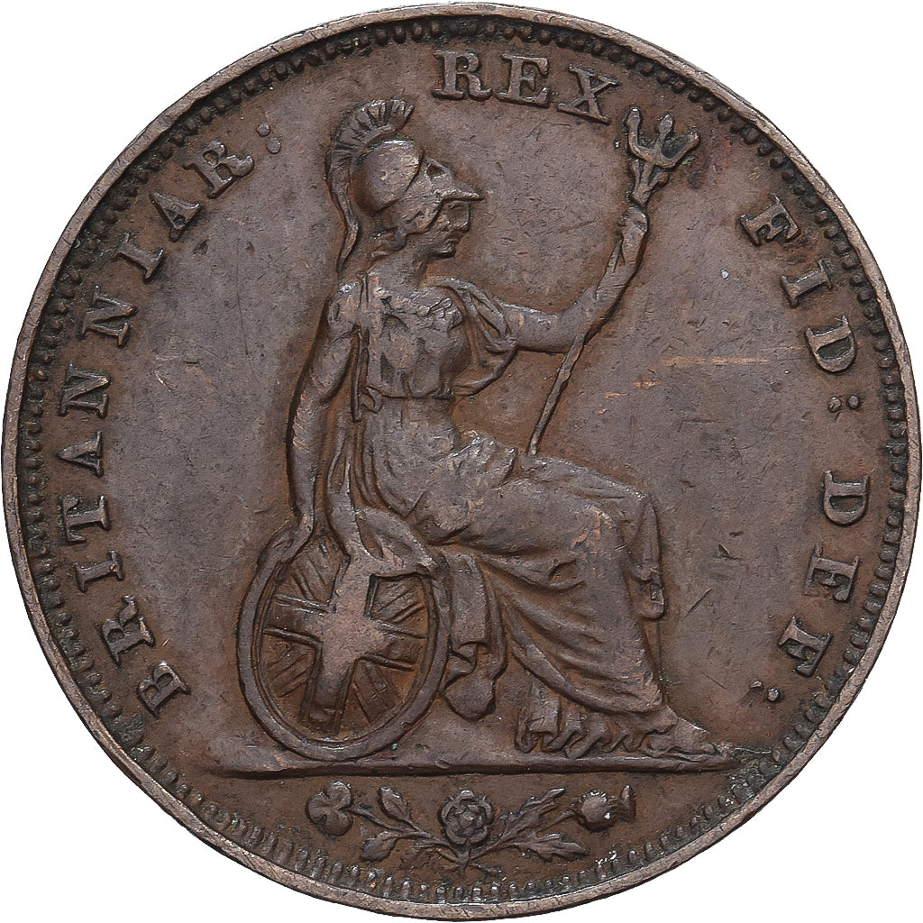 Gran Bretaña, William IV, 1 Farthing, 1834, London, Cobre, MBC