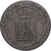 Kingdom of Westphalia, Hyeronimus Napoleon, 20 Centimes, 1812, Cassel, Billon, S