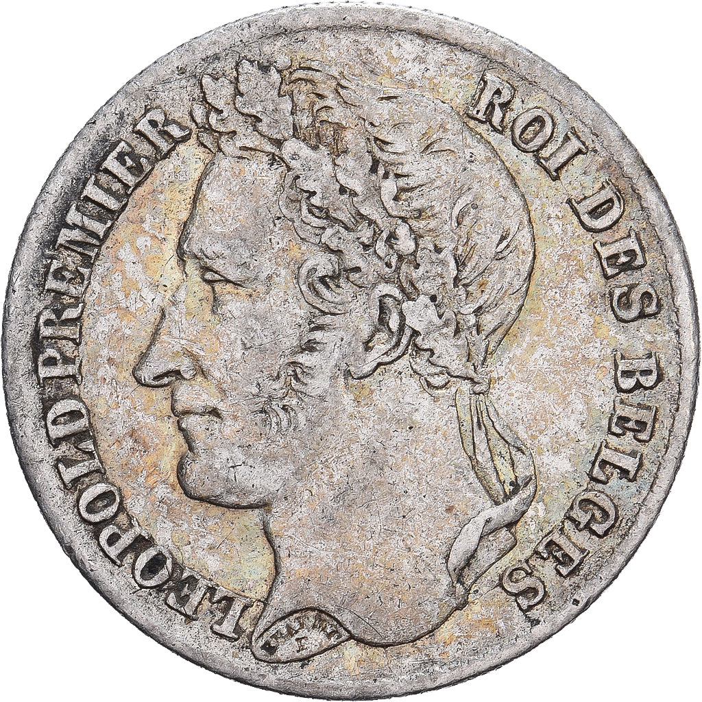 Belgique, Leopold I, 1/4 Franc, 1844, Bruxelles, Argent, TTB+