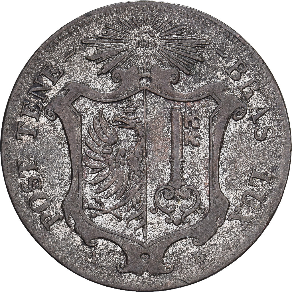 Canton of Geneva, 10 Centimes, 1847, Billon, SS+