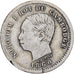 Cambodia, Norodom I, 50 Centimes, 1860, Silver, VF(30-35)