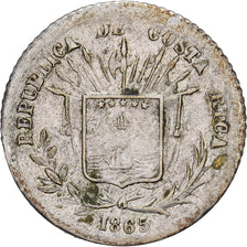 Costa Rica, 5 Centavos, 1865, San Jose, Silver, EF(40-45)